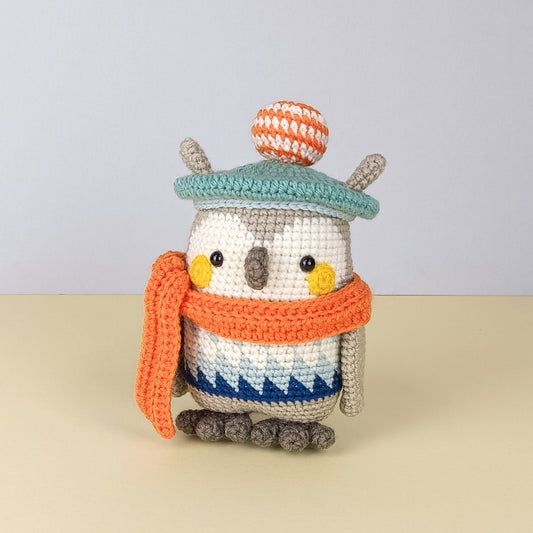 Crochet Owl with cute outfit