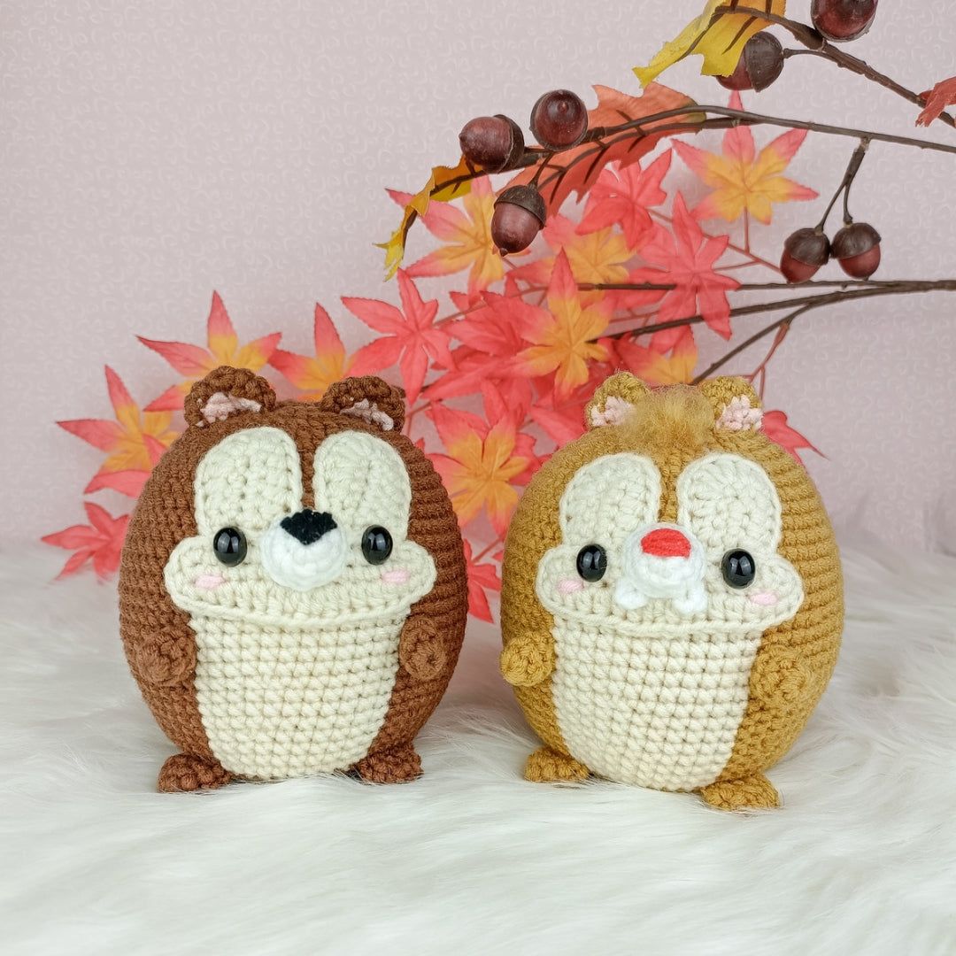 Chip & Dale crochet pattern by Miya Amigurumi