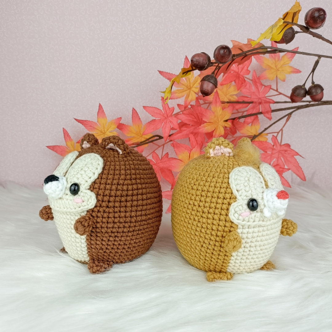 Adorable Chip & Dale crochet toys