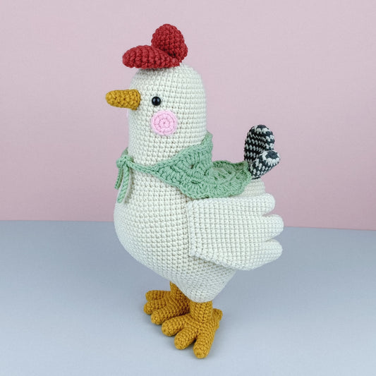 Crochet Chicken with Scarf