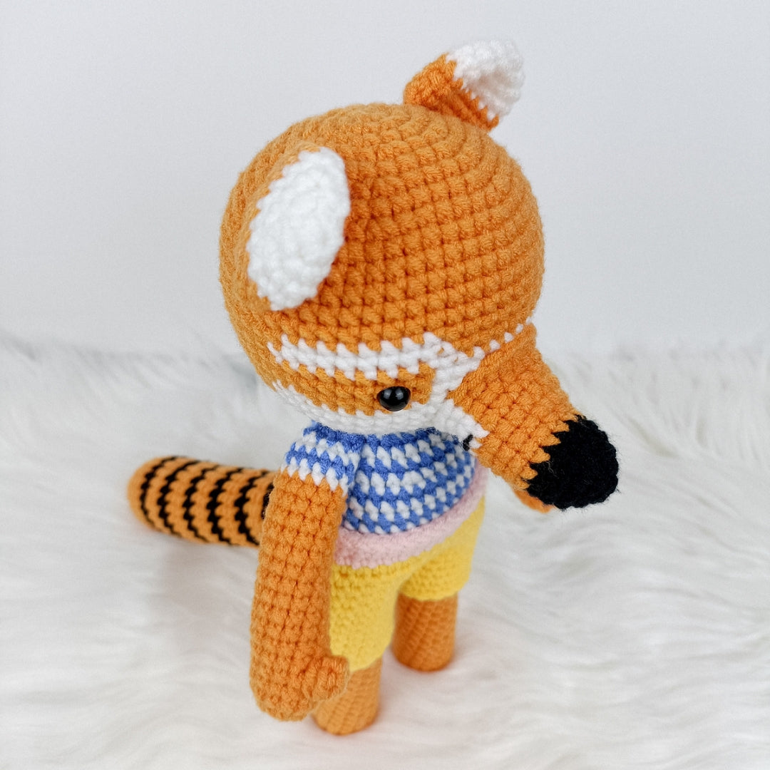 Bring home a friendly crochet fox!