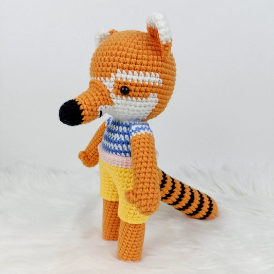 Bring home a friendly crochet fox!