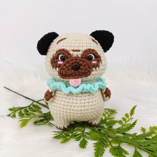 Crochet Pug Dog Plushie